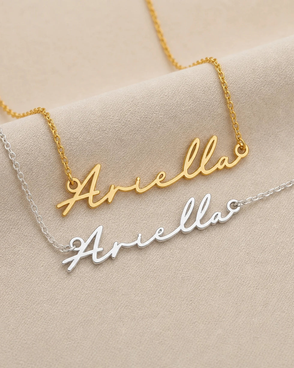 Ariella Name Necklace | 18ct Gold, Silver & Vermeil | Ready to Ship