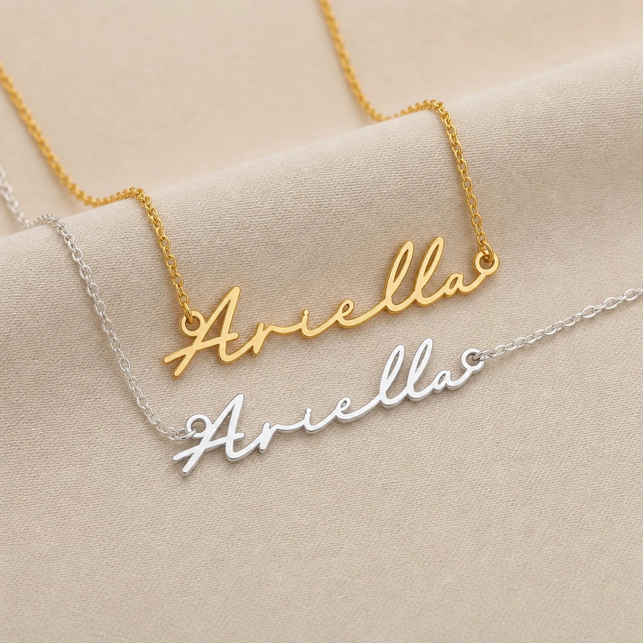Ariella Name Necklace | 18ct Gold, Silver & Vermeil | Ready to Ship