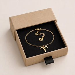 Aries Zodiac Bracelet | Star Sign Charm, Gold & Silver