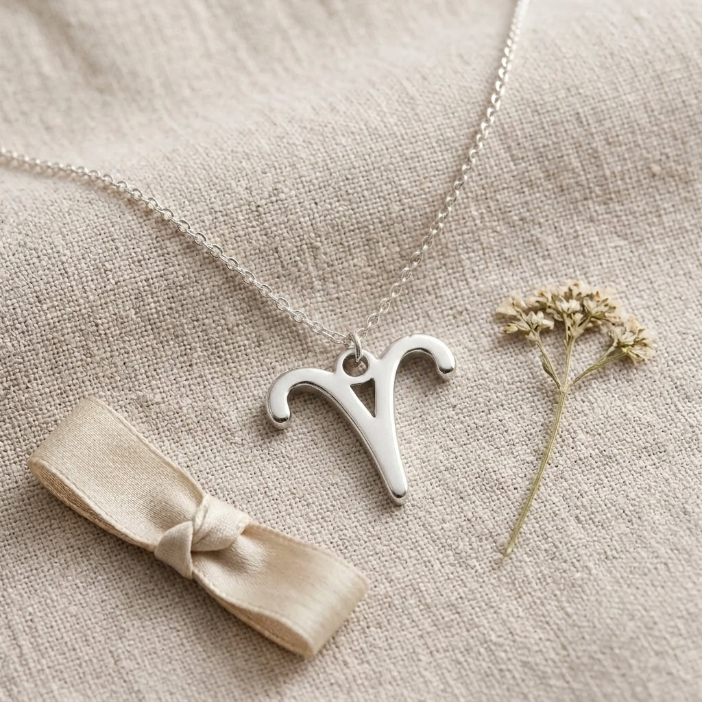 Aries Zodiac Necklace | Star Sign Pendant, Gold & Silver