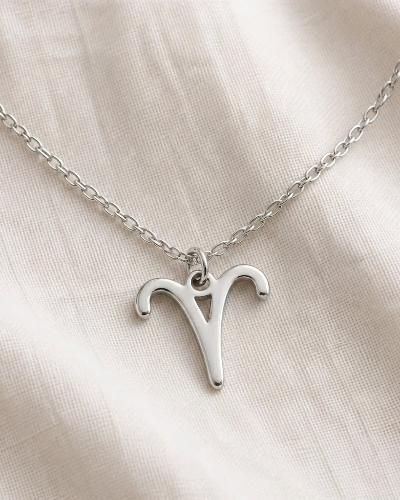 Aries Zodiac Necklace | Star Sign Pendant, Gold & Silver