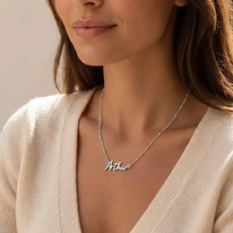 Arthur Name Necklace | 18ct Gold, Silver & Vermeil | Ready to Ship