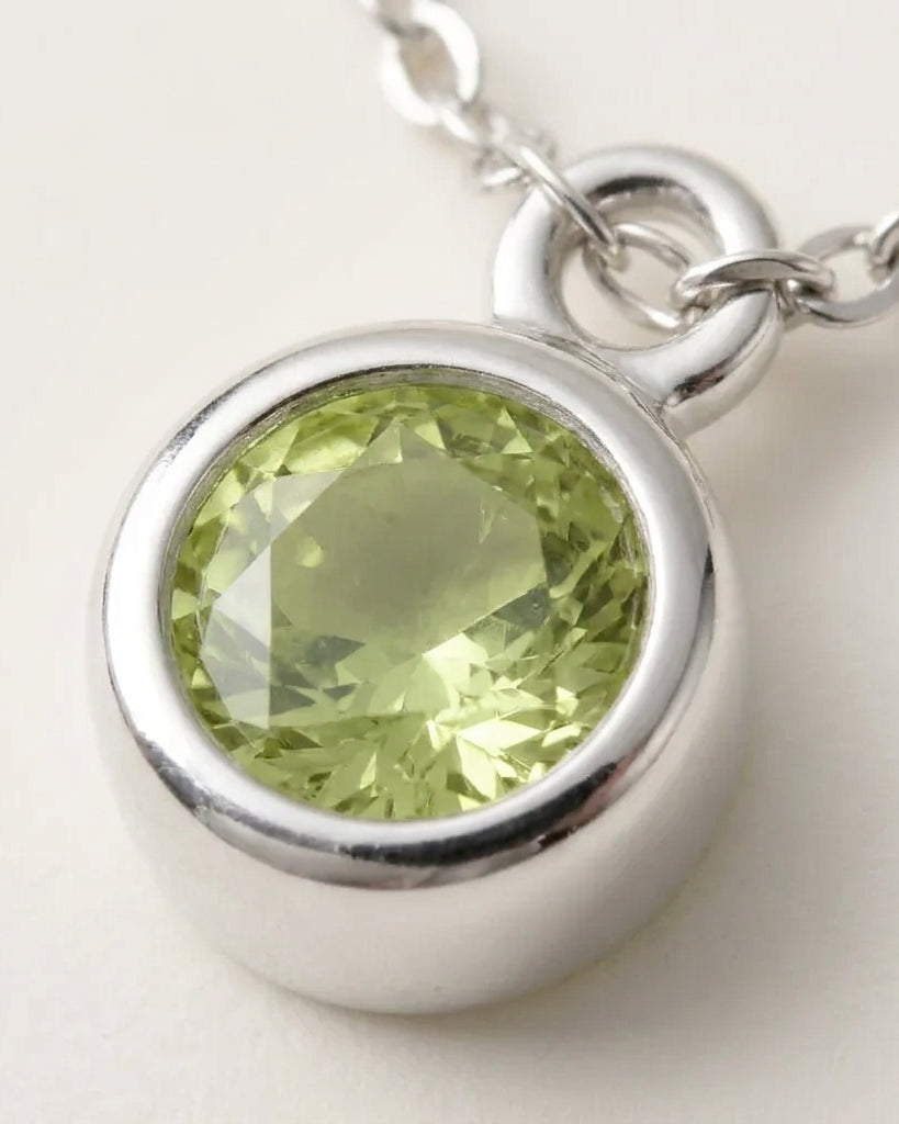 August Birthstone Bracelet | Peridot, Gold & Silver