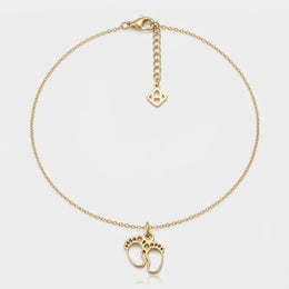 Baby Feet Charm Necklace & Bracelet