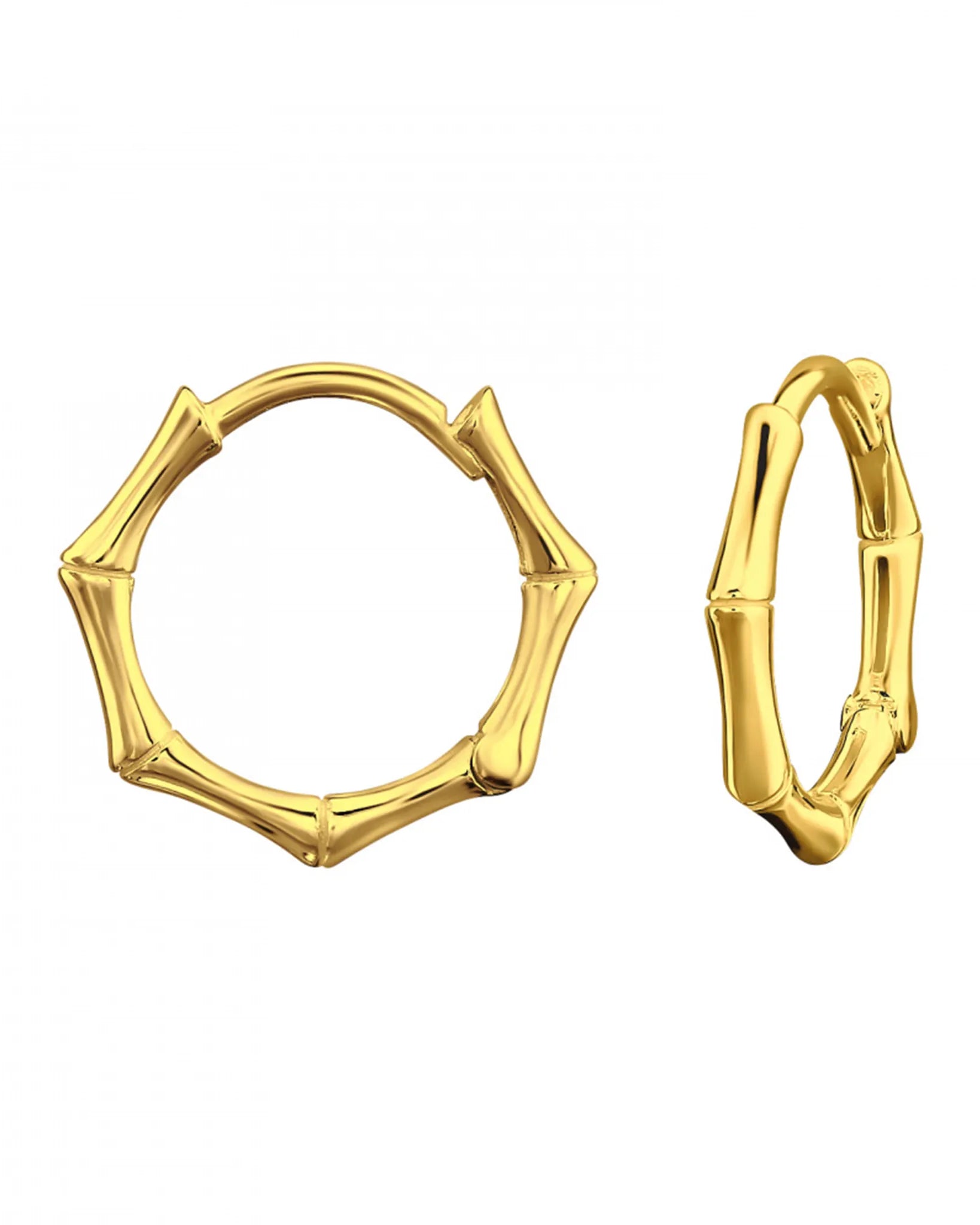 Bamboo Huggie Earring
