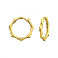 Bamboo Huggie Earring