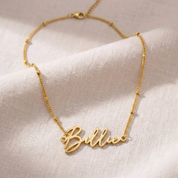 Billie Name Necklace | 18ct Gold, Silver & Vermeil | Ready to Ship