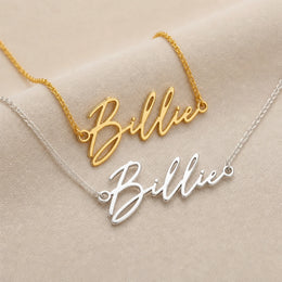 Billie Name Necklace | 18ct Gold, Silver & Vermeil | Ready to Ship