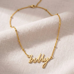 Billy Name Necklace | 18ct Gold, Silver & Vermeil | Ready to Ship