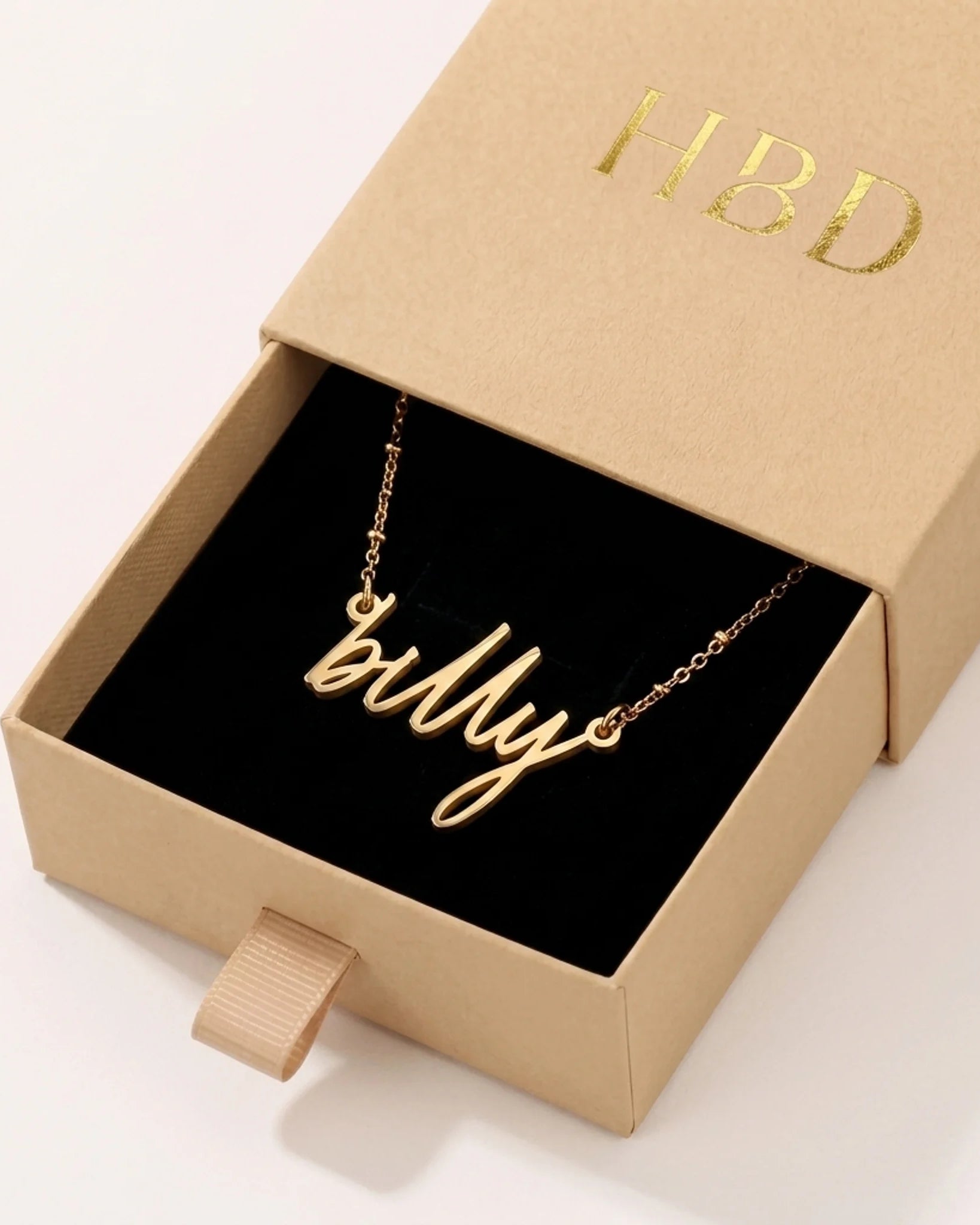 Billy Name Necklace | 18ct Gold, Silver & Vermeil | Ready to Ship