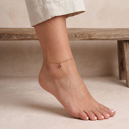 Birthstone Anklet | Any Month | HBD