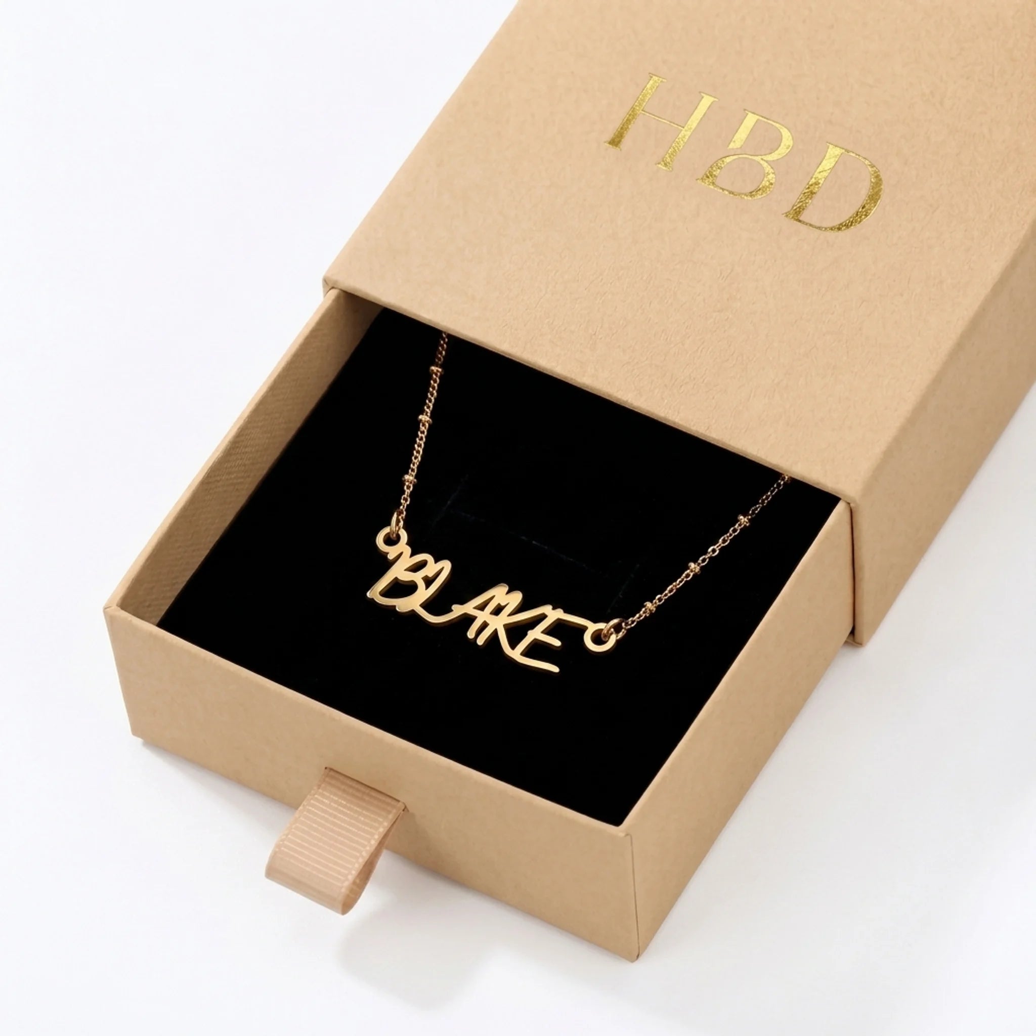 Blake Name Necklace | 18ct Gold, Silver & Vermeil | Ready to Ship