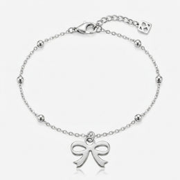 Bow Charm Necklace & Bracelet