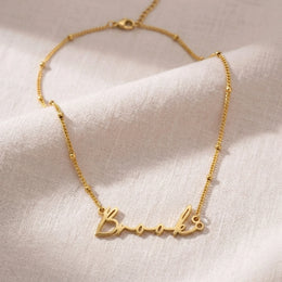 Brooke Name Necklace | 18ct Gold, Silver & Vermeil | Ready to Ship