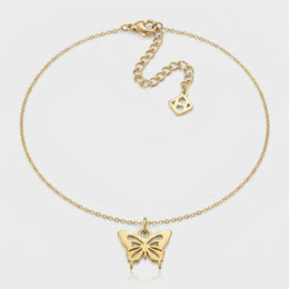 Butterfly Charm Necklace & Bracelet