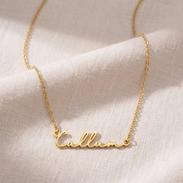 Callum Name Necklace | 18ct Gold, Silver & Vermeil | Ready to Ship