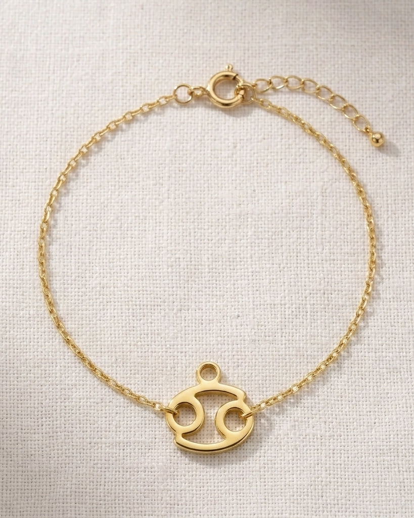Cancer Zodiac Bracelet | Star Sign Charm, Gold & Silver