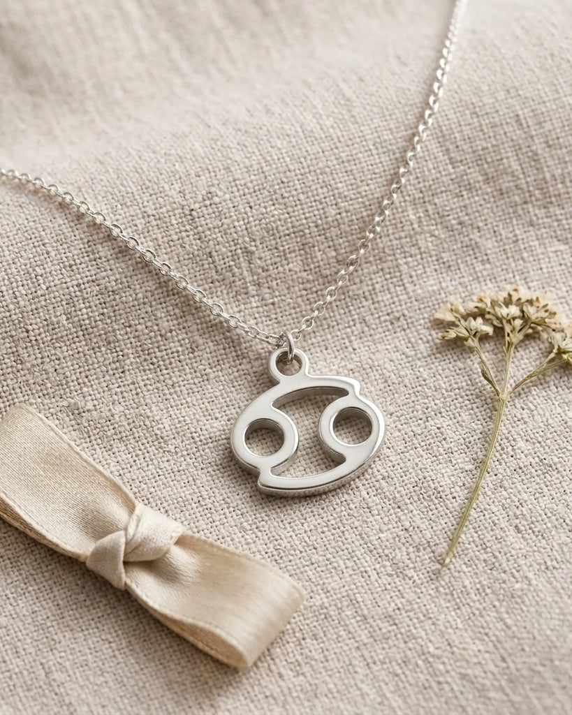 Cancer Zodiac Necklace | Star Sign Pendant, Gold & Silver