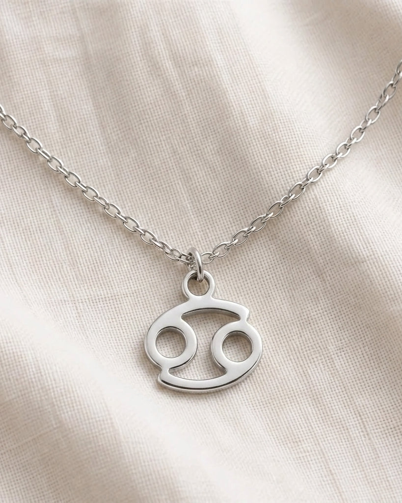 Cancer Zodiac Necklace | Star Sign Pendant, Gold & Silver