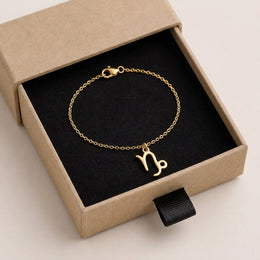 Capricorn Zodiac Bracelet | Star Sign Charm, Gold & Silver