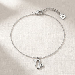 Capricorn Zodiac Bracelet | Star Sign Charm, Gold & Silver