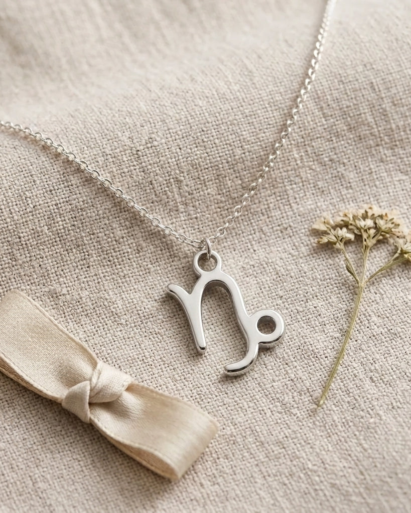 Capricorn Zodiac Necklace | Star Sign Pendant, Gold & Silver