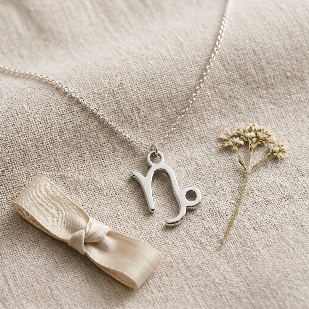 Capricorn Zodiac Necklace | Star Sign Pendant, Gold & Silver