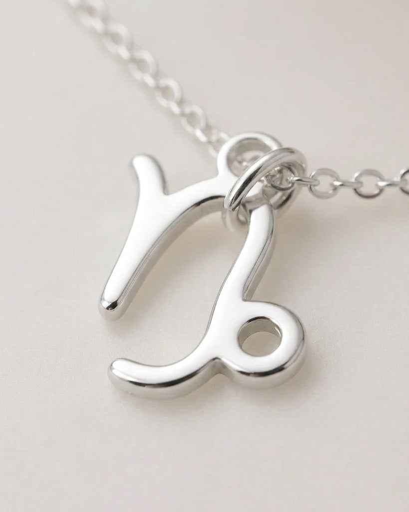 Capricorn Zodiac Necklace | Star Sign Pendant, Gold & Silver