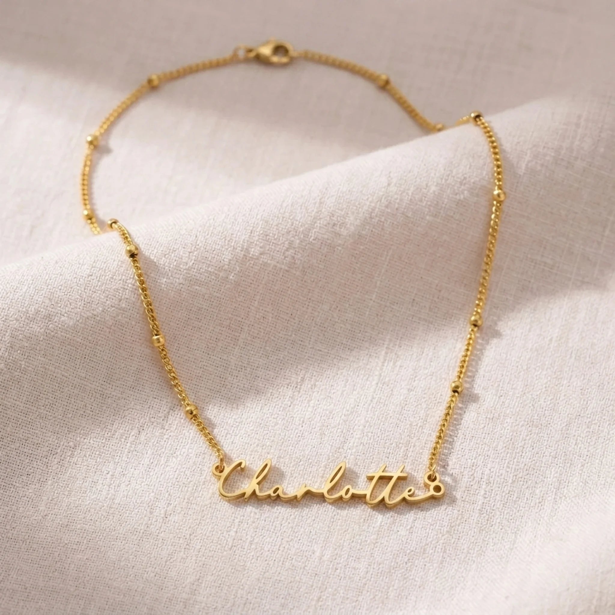 Charlotte Name Necklace | 18ct Gold, Silver & Vermeil | Ready to Ship