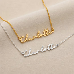 Charlotte Name Necklace | 18ct Gold, Silver & Vermeil | Ready to Ship