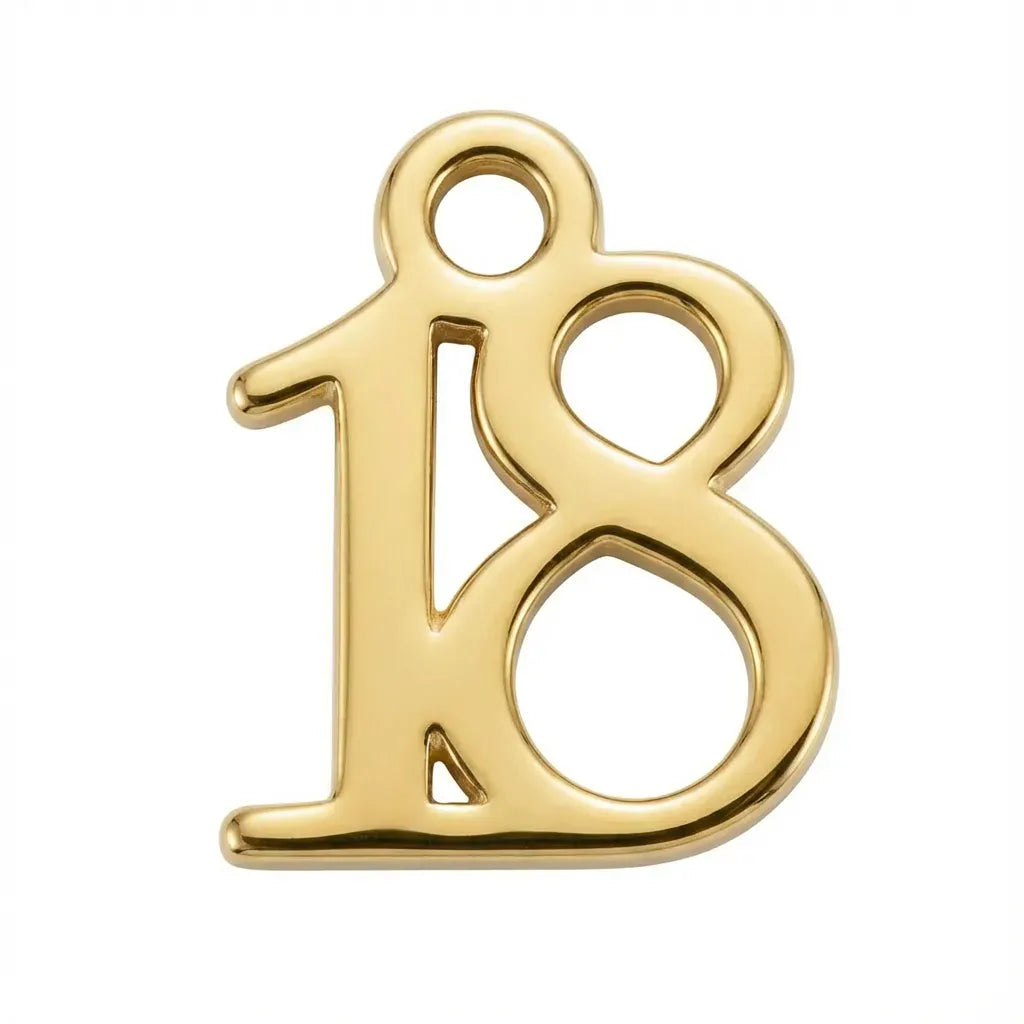Charm Gold Age Number Symbol Charm HBD Gold Age Number Symbol Charm