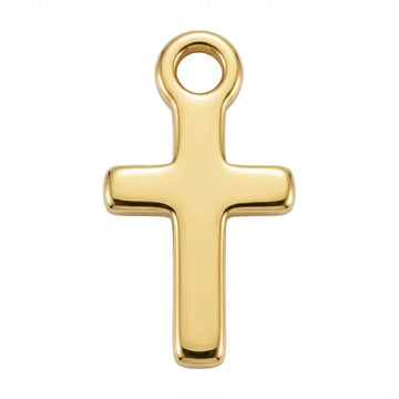 Cross Charm - gold