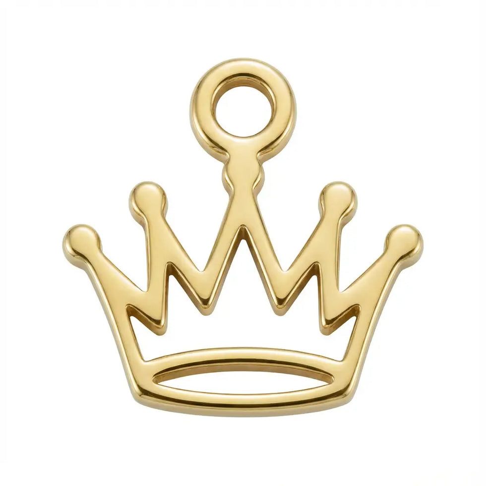 Crown | Gold or Silver Add-On Charm - HBD