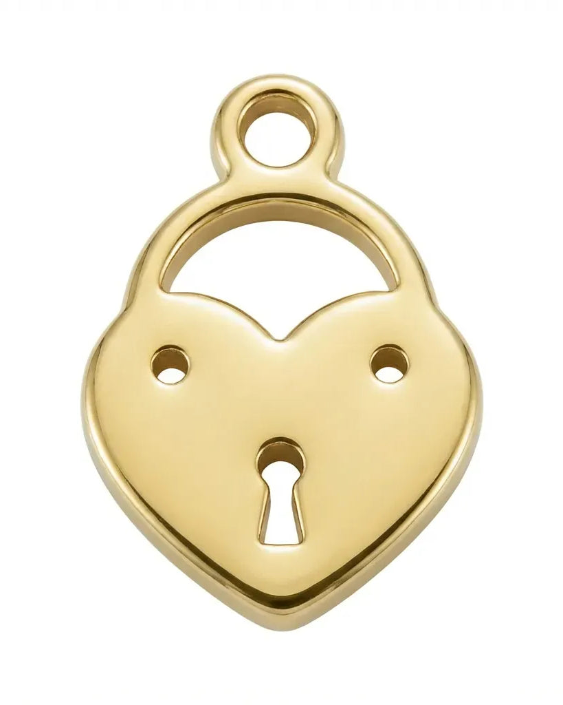 Heart Love Lock Charm Necklace & Bracelet