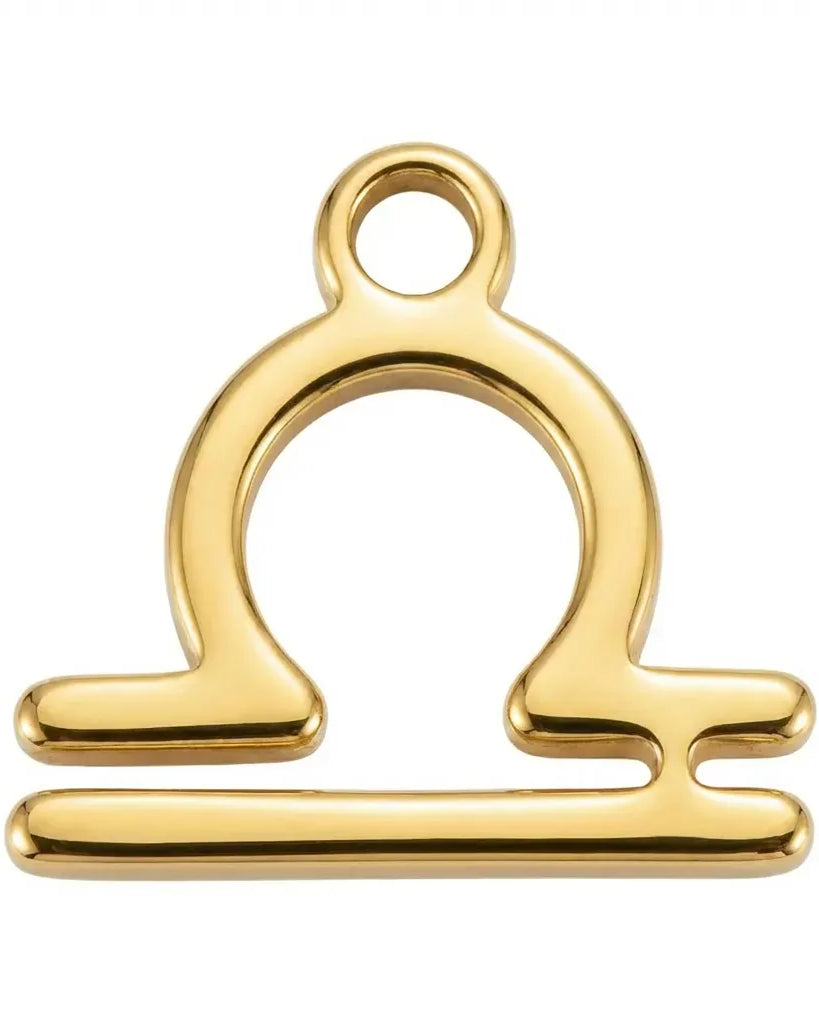 Goldener Waage-Anhänger