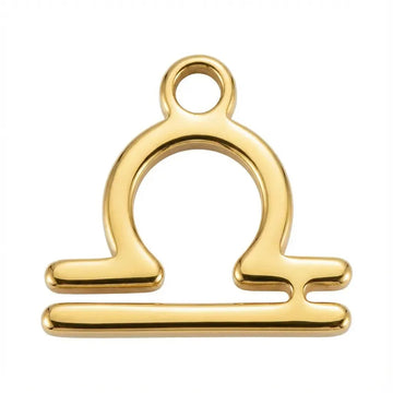 Libra Zodiac Charm - gold
