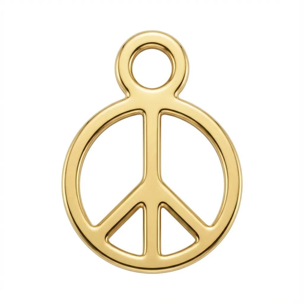 Peace | Gold or Silver Add-On Charm - HBD
