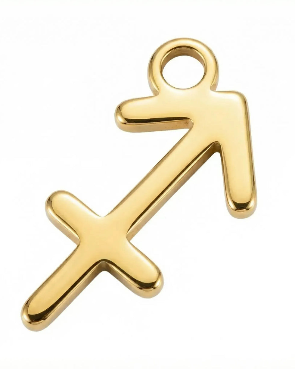 Gold Sagittarius Pendant