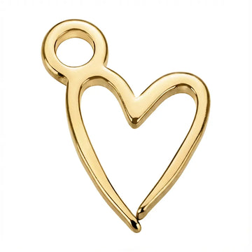 Signature Heart Charm - gold
