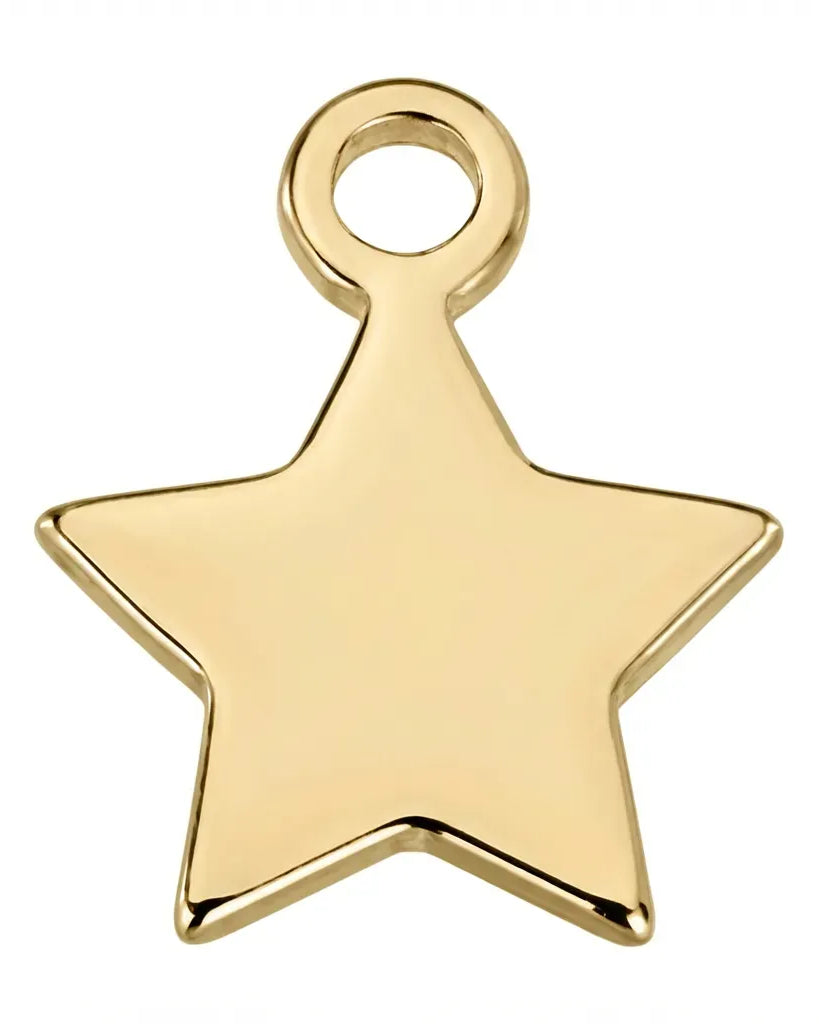 Star | Gold or Silver Add-On Charm - HBD