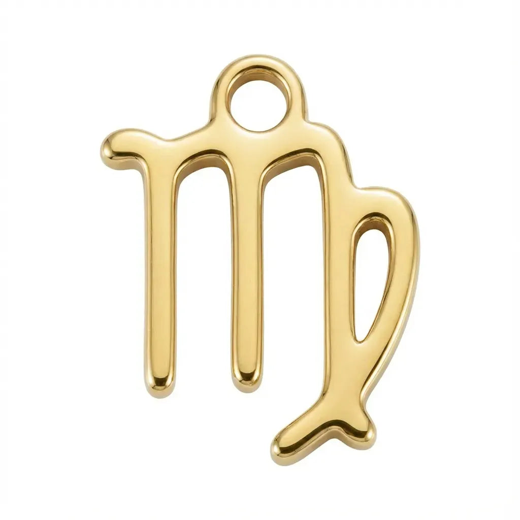 Charm Gold Virgo Zodiac Charm HBD