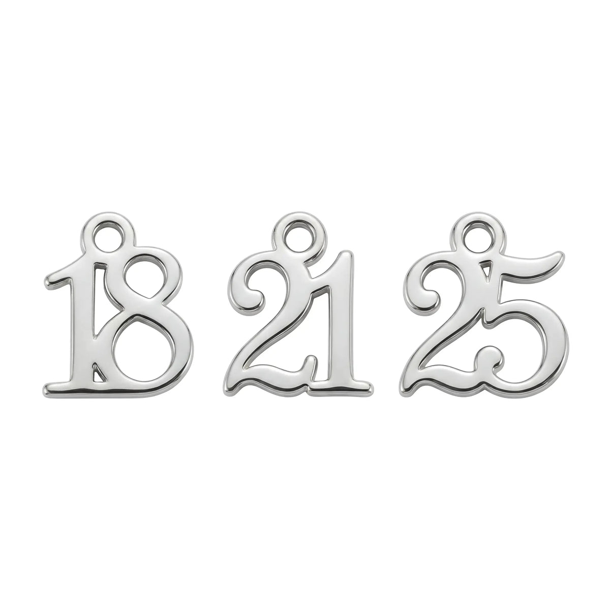 Numéro d'âge | Breloque supplémentaire en or ou en argent - HBD