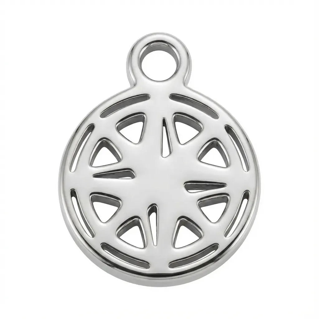 Charm Silver Compass Symbol Charm HBD Silver Compass Symbol Charm