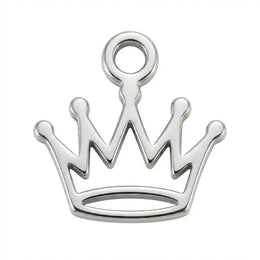 Crown Charm Necklace & Bracelet