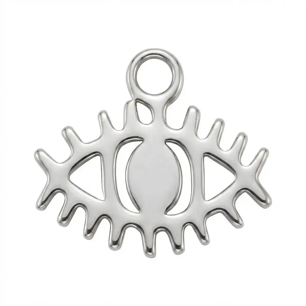 Charm Silver Evil Eye Symbol Charm HBD