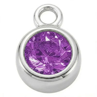 February Amethyst - Silver Pendant