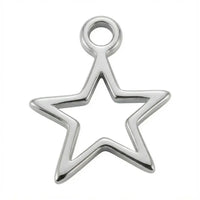 Silver Hollow Star Pendant