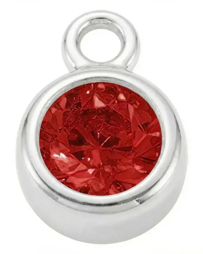 January Garnet - Silver Pendant