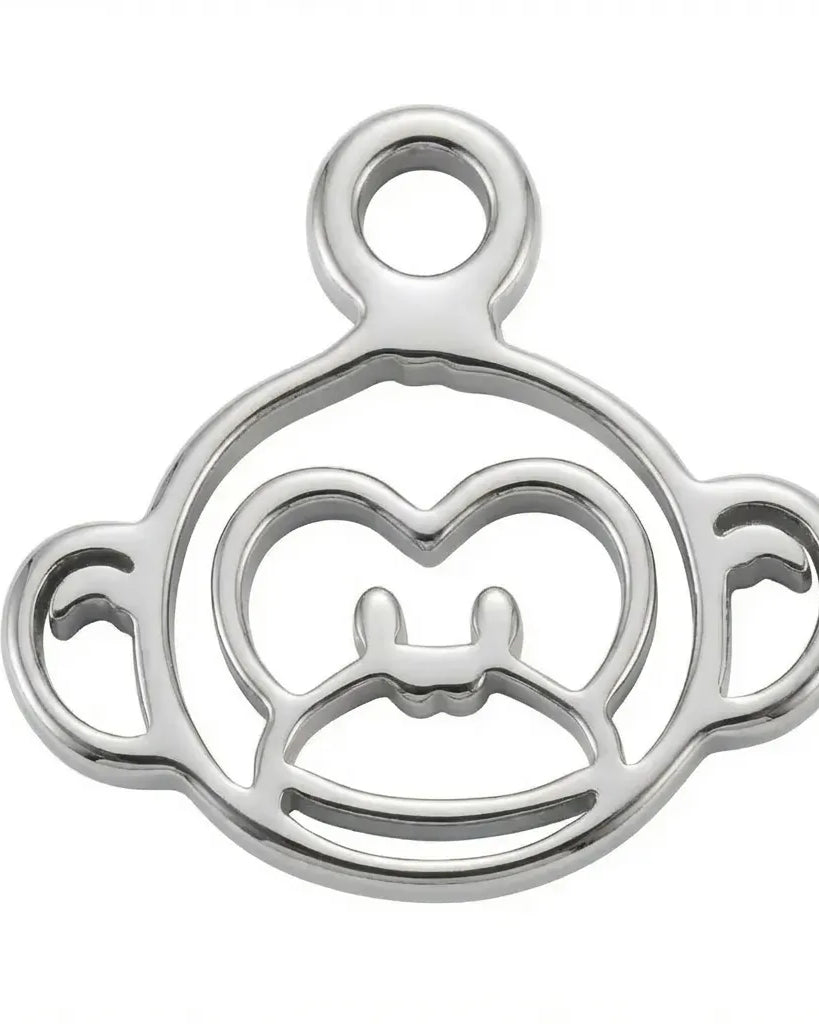 Monkey | Gold or Silver Add-On Charm - HBD
