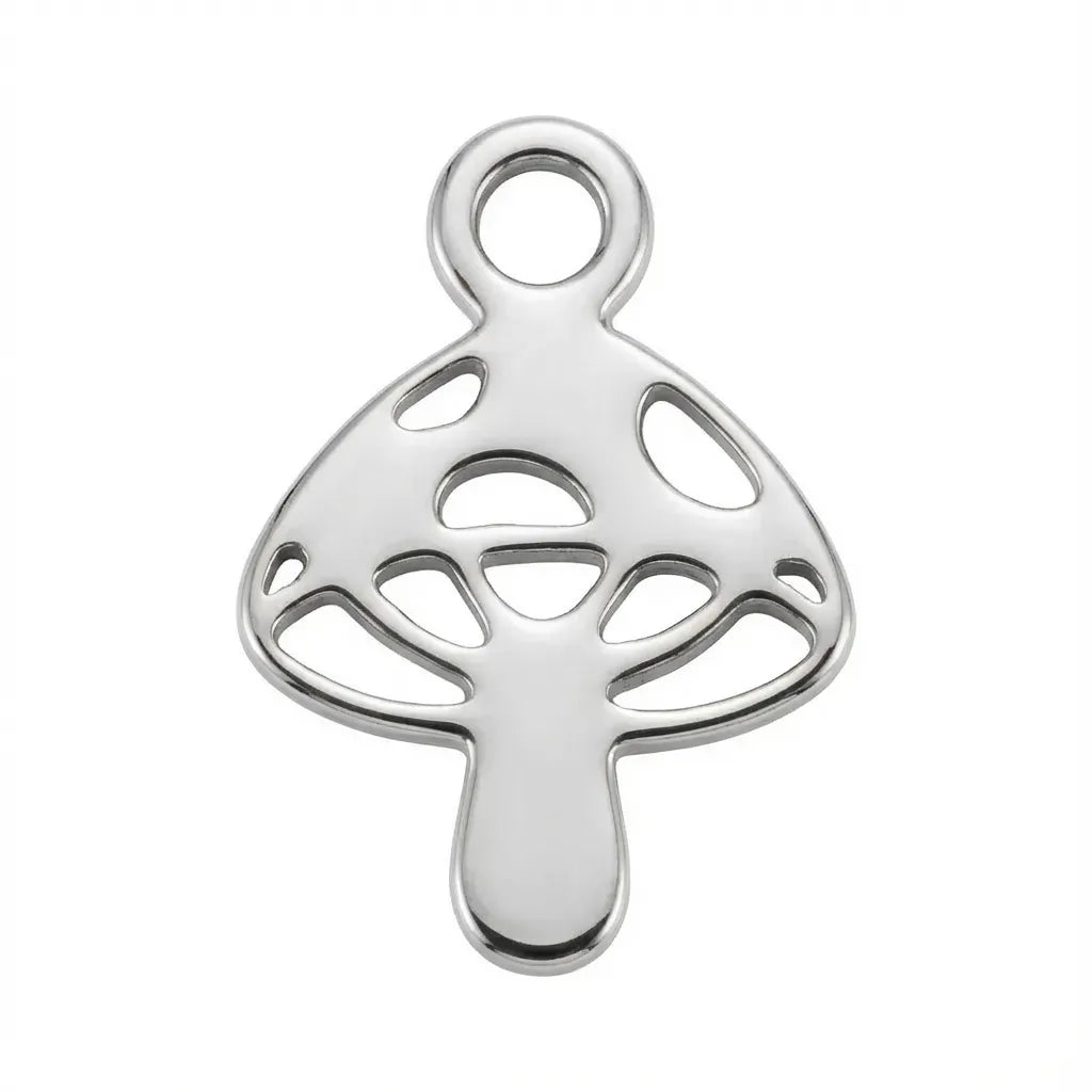 Charm Silver Mushroom Kids Symbol Charm Noa & Nellie Silver Mushroom Kids Symbol Charm